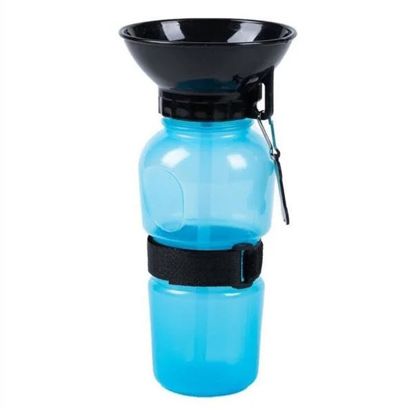 Bouteille d'eau portable de 500 ml pour chiens et chats, idéale pour les voyages. Grande gamelle d'abreuvement pour animaux de compagnie.