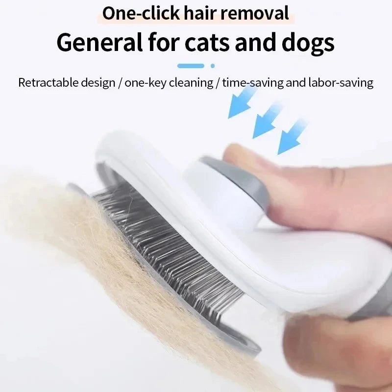 Brosse pour chiens et chats, peigne autonettoyant, brosse démêlante, accessoires de toilettage pour chiens et chats