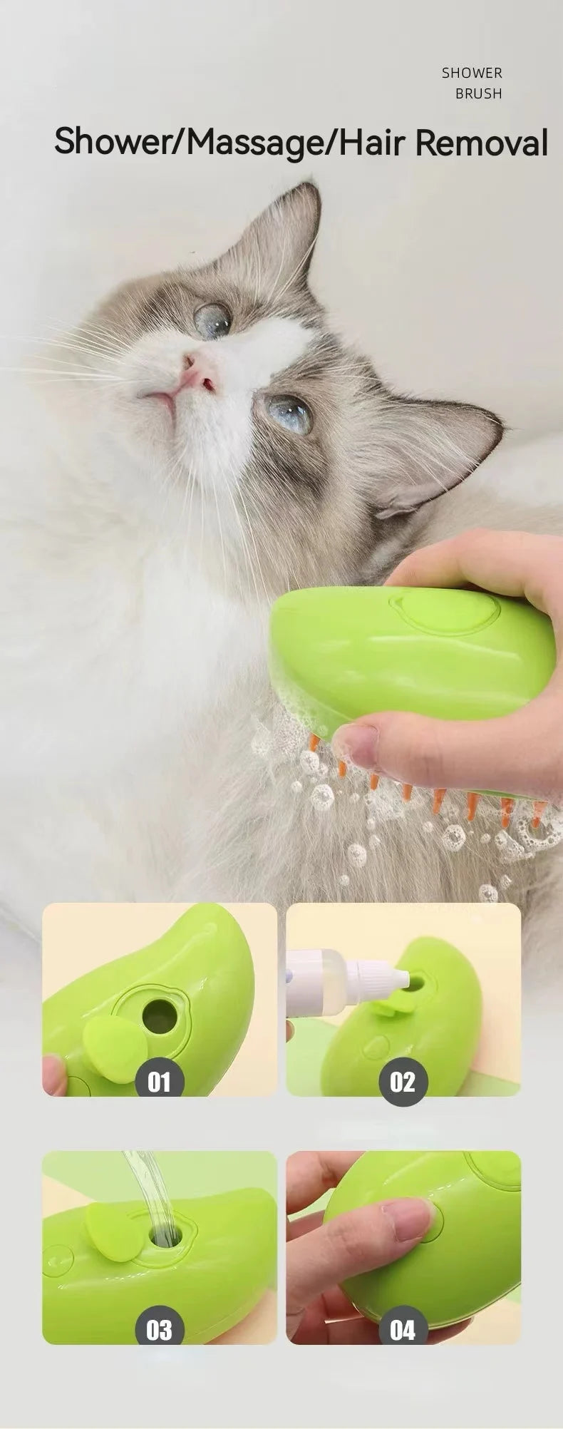 FurClean – Brosse Anti-Poils 3-en-1