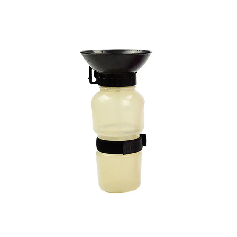 Bouteille d'eau portable de 500 ml pour chiens et chats, idéale pour les voyages. Grande gamelle d'abreuvement pour animaux de compagnie.