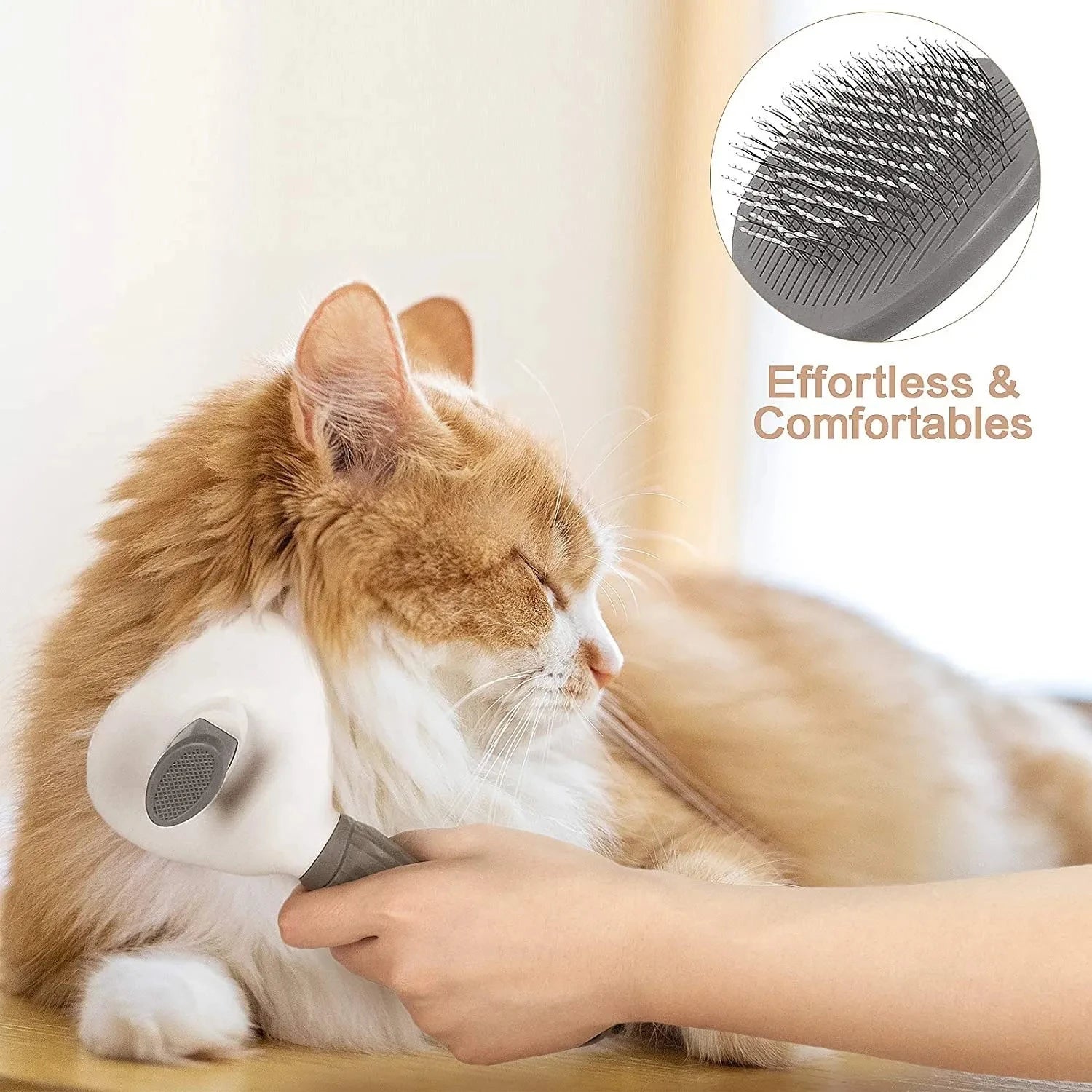 Brosse pour chiens et chats, peigne autonettoyant, brosse démêlante, accessoires de toilettage pour chiens et chats