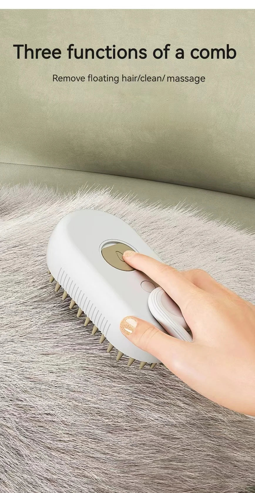 FurClean – Brosse Anti-Poils 3-en-1