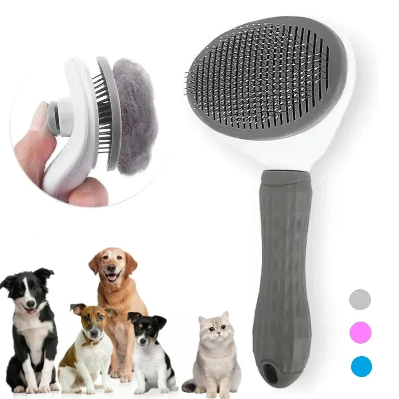 Brosse pour chiens et chats, peigne autonettoyant, brosse démêlante, accessoires de toilettage pour chiens et chats