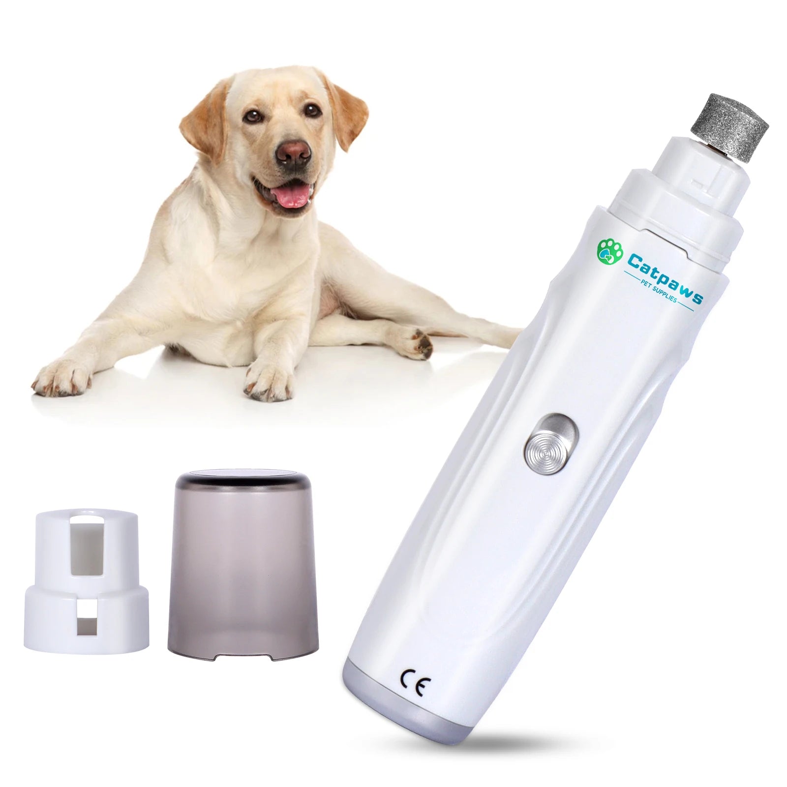 Lime à ongles électrique rechargeable USB pour chien, coupe-ongles et tondeuse pour animaux de compagnie, toilettage sans douleur, silencieuse, 2 vitesses
