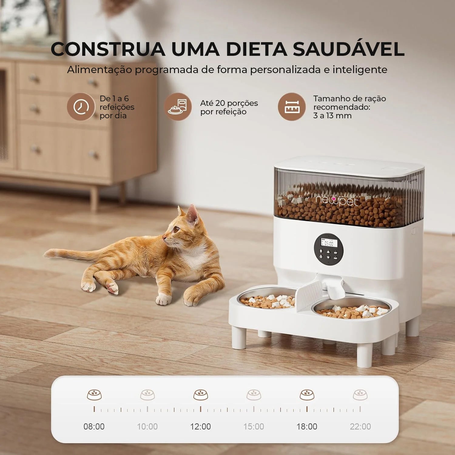 Distributeur automatique de nourriture avec application & Wi-Fi