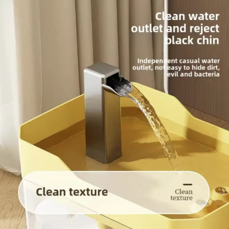 Fontaine à eau USB pour chats avec filtre automatique, distributeur transparent anti-surchauffe et recirculation, pompe incluse.