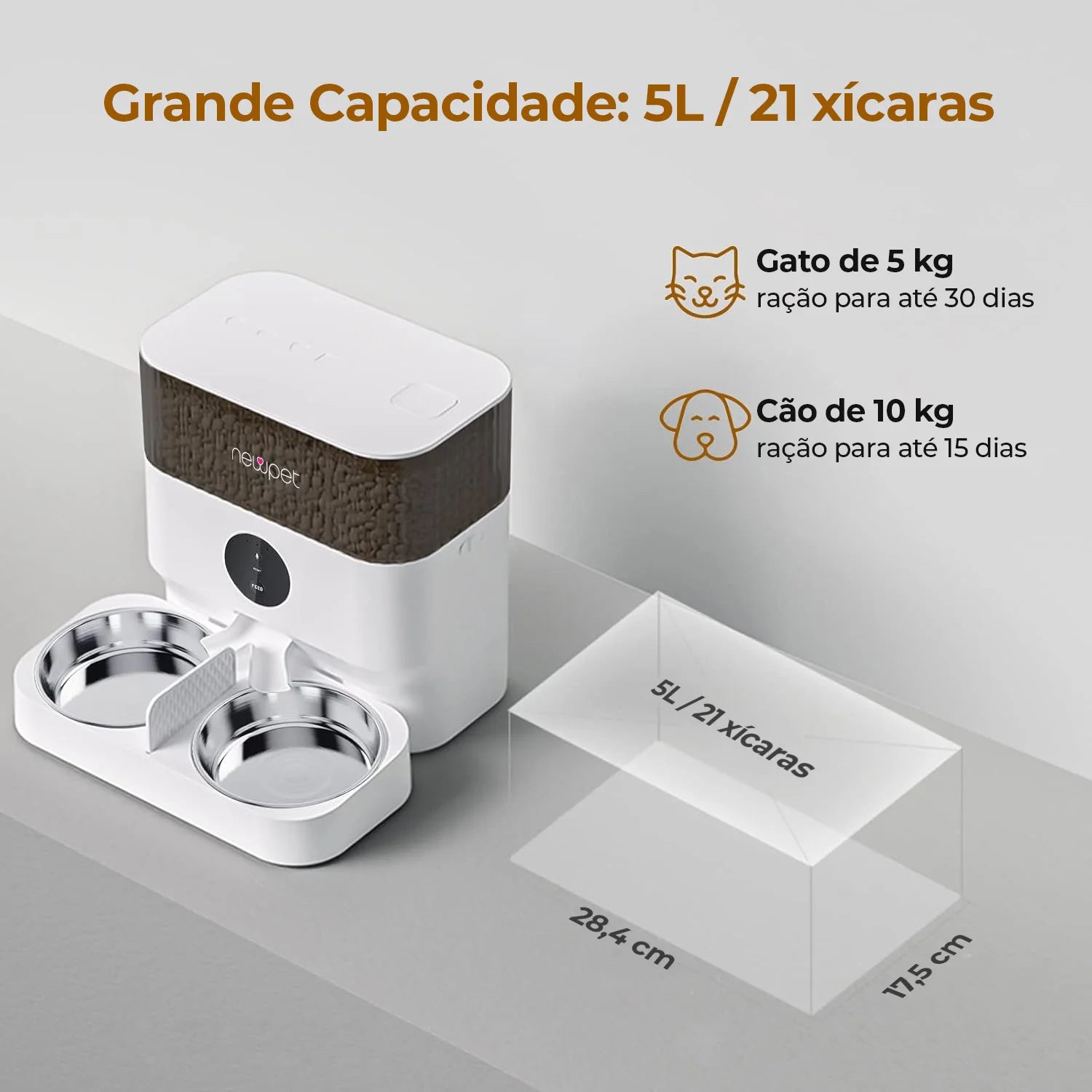Distributeur automatique de nourriture avec application & Wi-Fi