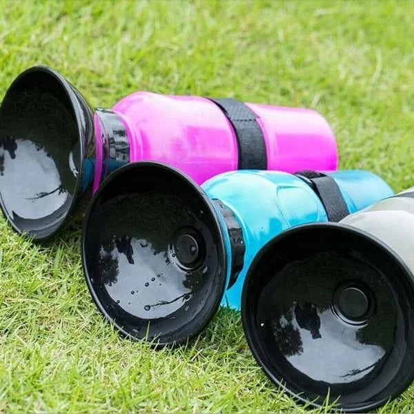 Bouteille d'eau portable de 500 ml pour chiens et chats, idéale pour les voyages. Grande gamelle d'abreuvement pour animaux de compagnie.