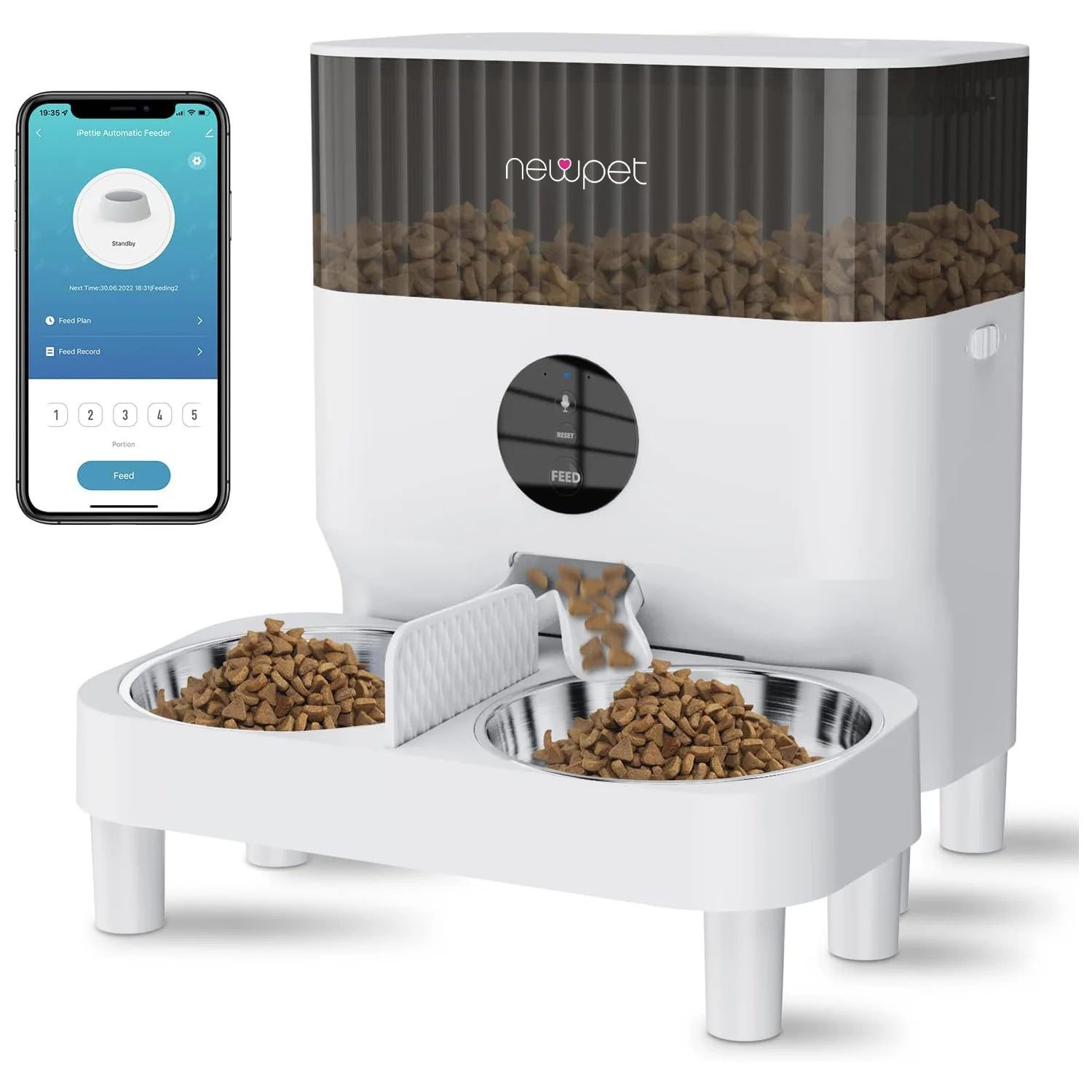 Distributeur automatique de nourriture avec application & Wi-Fi